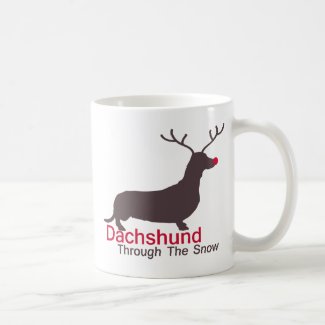 Dachshund Through The Snow Coffee Mug