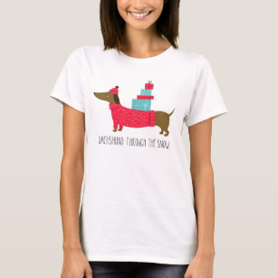 Buy Dachshund Christmas Shirt Dachshund Through the Snow Vintage