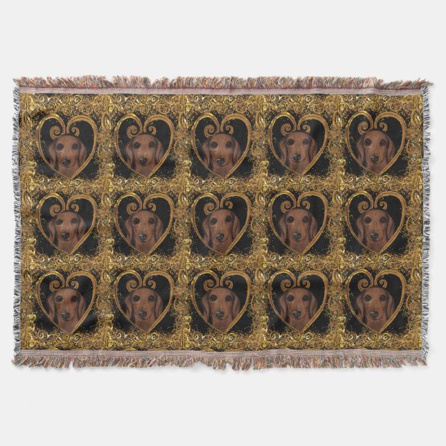 DACHSHUND   THROW BLANKET (Front)