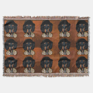 DACHSHUND          THROW BLANKET