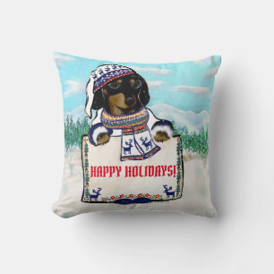 DACHSHUND THROW PILLOW