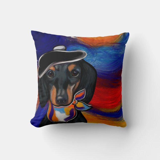 DACHSHUND       THROW PILLOW (Front)