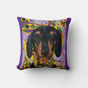 Dachshund throw pillow