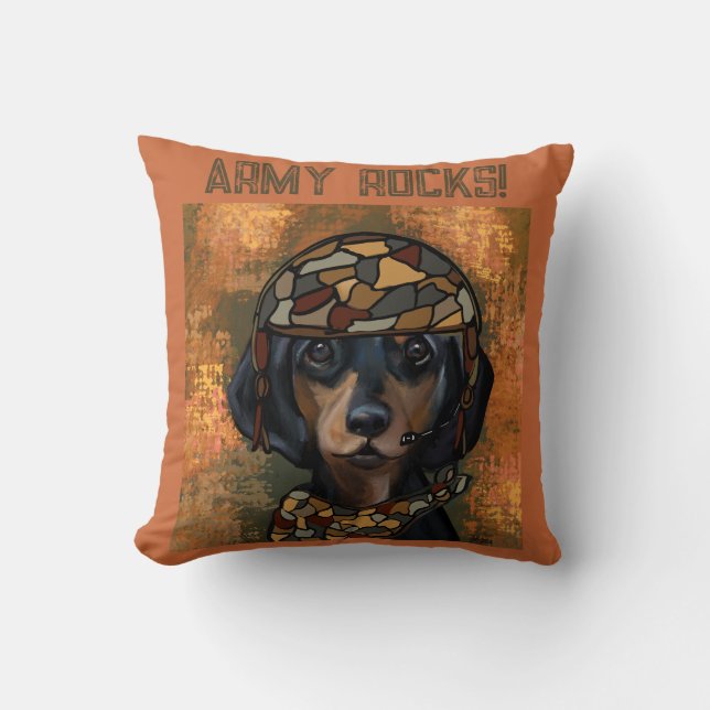 DACHSHUND THROW PILLOW (Front)