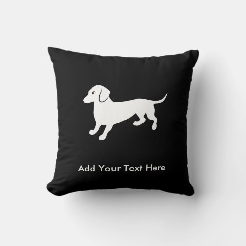 Dachshund Throw Pillow