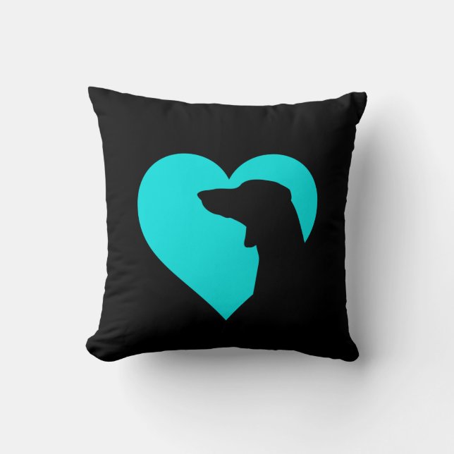 Dachshund   throw pillow (Front)