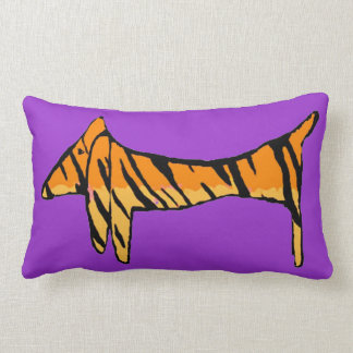 Dachshund Tiger Lumbar Pillow