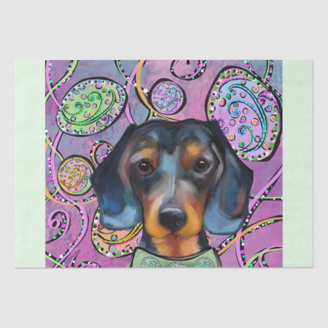 DACHSHUND  TISSUE PAPER (Front)