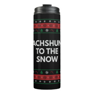 Dachshund to the Snow Christmas Dog Lover Xmas Pet Thermal Tumbler
