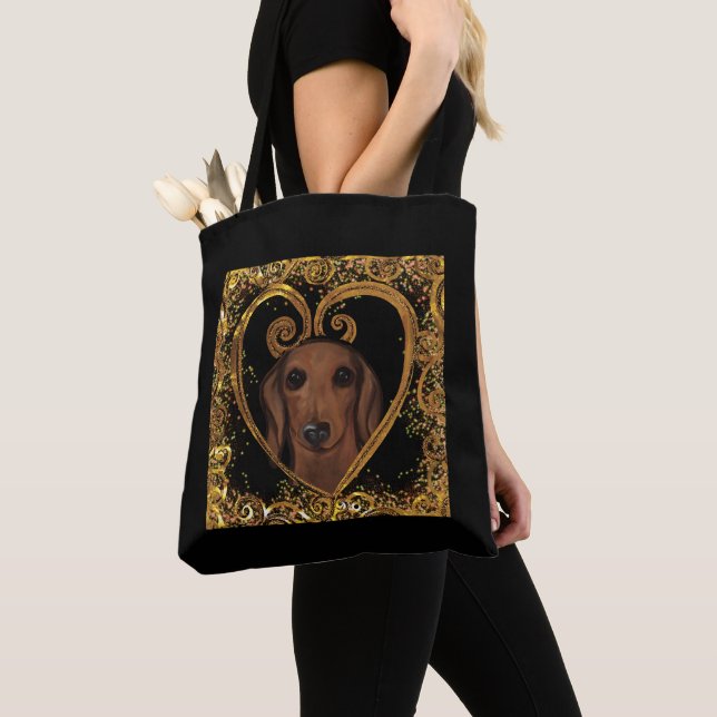 DACHSHUND   TOTE BAG (Close Up)