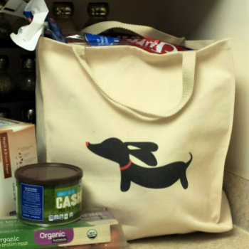 Dachshund Tote Bag | Simple Style For Doxie Moms by Smoothe1 at Zazzle