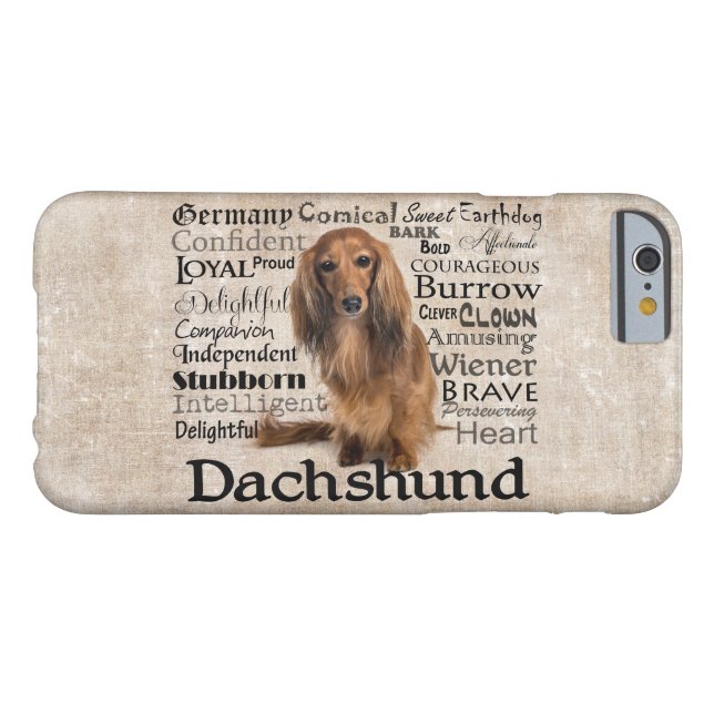 Dachshund Traits iPhone 6 Case (Back Horizontal)