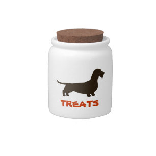 Dachshund Treats (Wire Haired Dachshund) Candy Jar