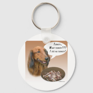Dachshund Turkey Keychain