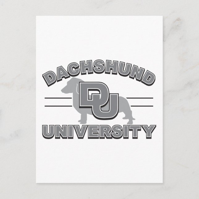 Dachshund University Postcard (Front)