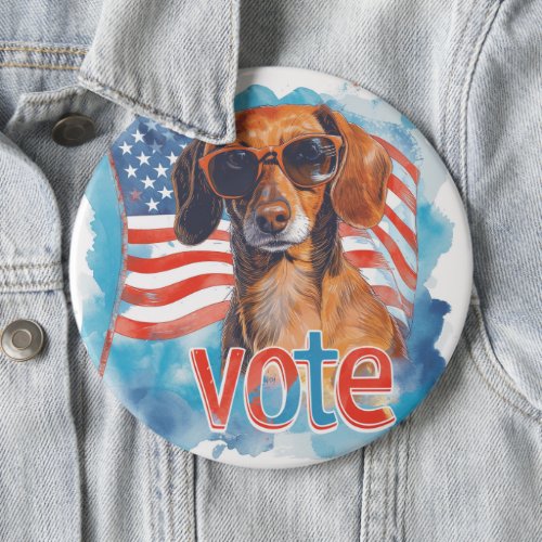 Dachshund US Elections Vote for Paws_itive Change Button