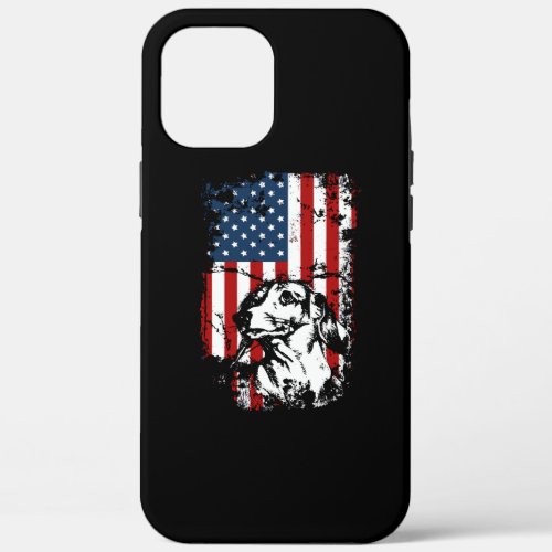 Dachshund US Flag Dachshund Lover iPhone 12 Pro Max Case