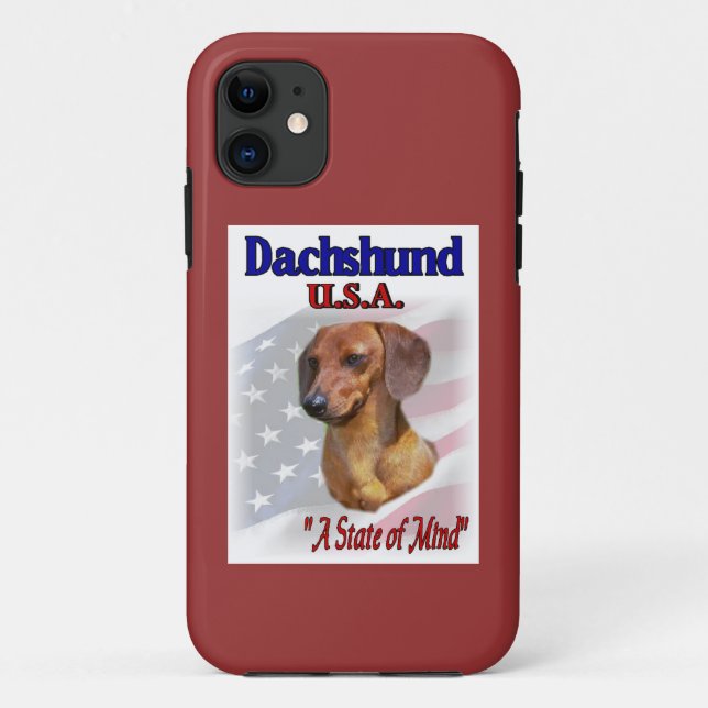 Dachshund USA Case-Mate iPhone Case (Back)