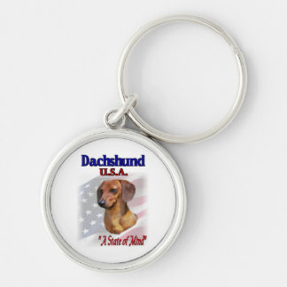 Dachshund USA Keychain
