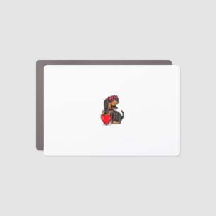 Dachshund valentine dog valentines day_1 car magnet