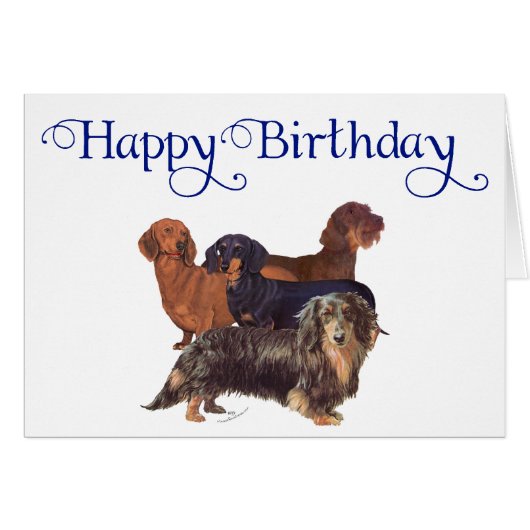 Dachshund Varieties Cards (Front Horizontal)