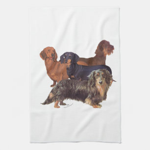 Dachshund Varieties Towel