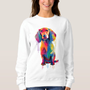 Dachshund Vibrant and Colorful Sweatshirt