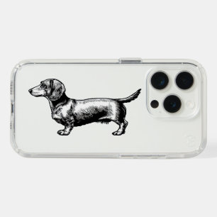 Dachshund Vintage Engraving Illustration iPhone 15 Pro Case