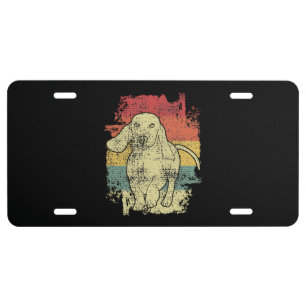 Dachshund Vintage License Plate