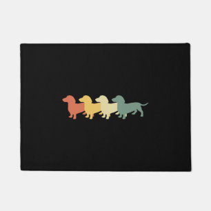 Dachshund Vintage Retro Doormat
