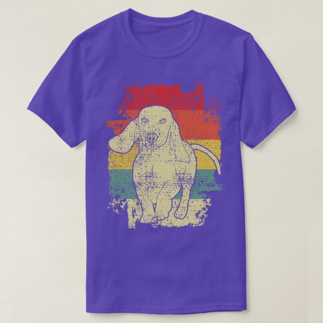 Dachshund Vintage T-Shirt (Design Front)