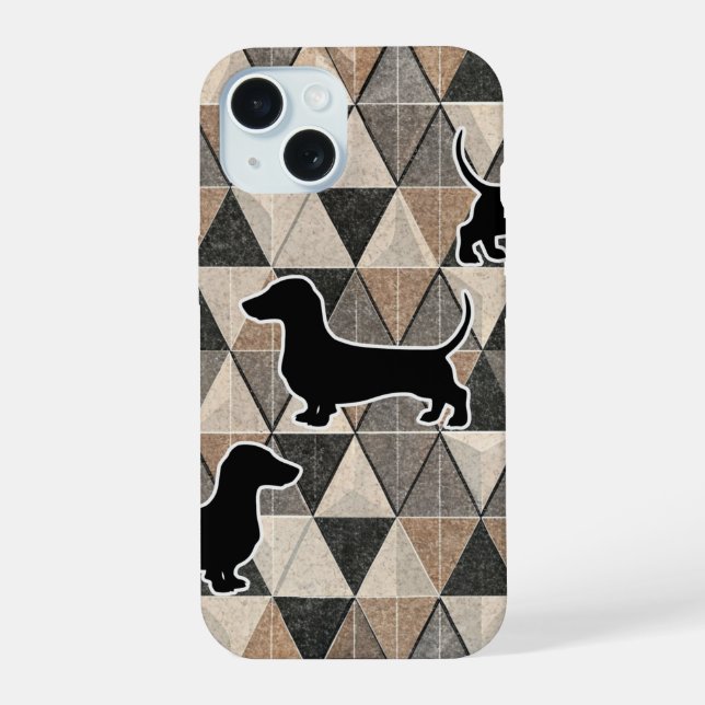 Dachshund Walking Iphone Case (Back)