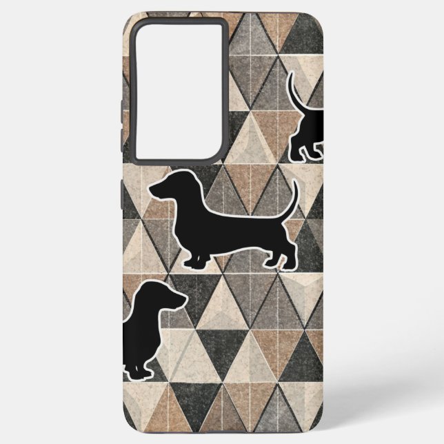 Dachshund Walking Samsung Galaxy Case (Back)