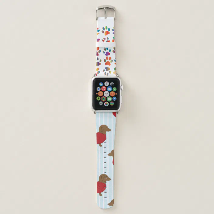 Dachshund Wallpaper Apple Watch Band Zazzle Com