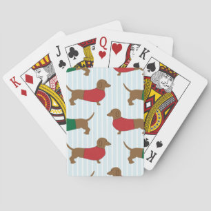 dachshund-wallpaper poker cards