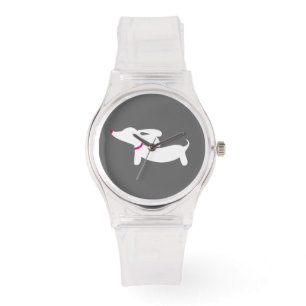 Dachshund Watch Wiener Dog Mom Gray & White
