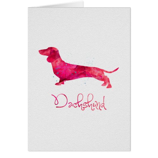 Dachshund - Watercolor Design (Front)