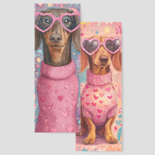 Dachshund Wearing Sunglasses Bookmarks