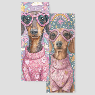 Dachshund Wearing Sunglasses Bookmarks
