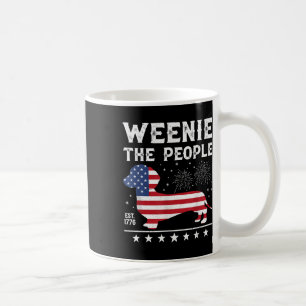 Dachshund Weenie The People Funny American Flag 4t Coffee Mug