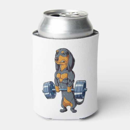 Dachshund Weightlifting   Can Cooler