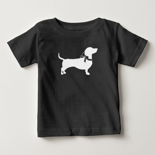 Dachshund Weiner Dog Baby Shower Baby T-Shirt (Front)