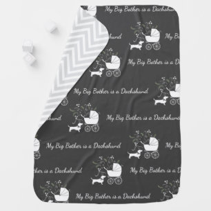 Dachshund Weiner Dog Baby Shower Gender Neutral Baby Blanket
