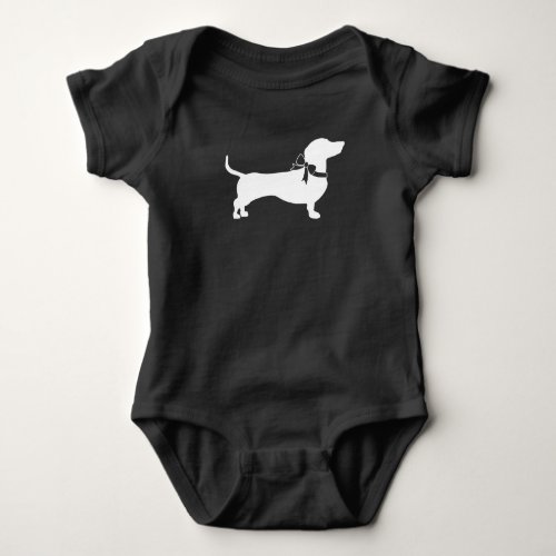 Dachshund Weiner Dog Baby Shower Gender Neutral Baby Bodysuit