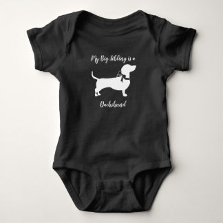 Dachshund Weiner Dog Baby Shower Gender Neutral Bodysuit