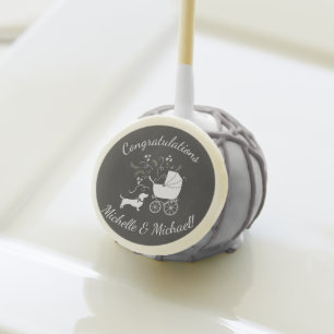 Dachshund Weiner Dog Baby Shower Gender Neutral Cake Pops