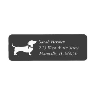 Dachshund Weiner Dog Baby Shower Gender Neutral Label