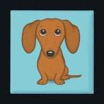 Dachshund | Weiner Dog | Cute Doxie Cartoon Dog Magnet<br><div class="desc">Cute Dachshund Magnet</div>