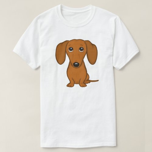 Dachshund  Weiner Dog  Cute Doxie Cartoon Dog T_Shirt