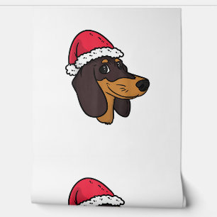 Dachshund Weiner Dog Santa Christmas Wallpaper